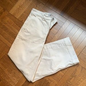 Everlane Size 6 Off White Wide Leg Cropped Jeans
